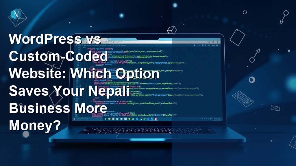 WordPress vs Custom-Coded Website: Which Option Saves Your Nepali Business More Money?