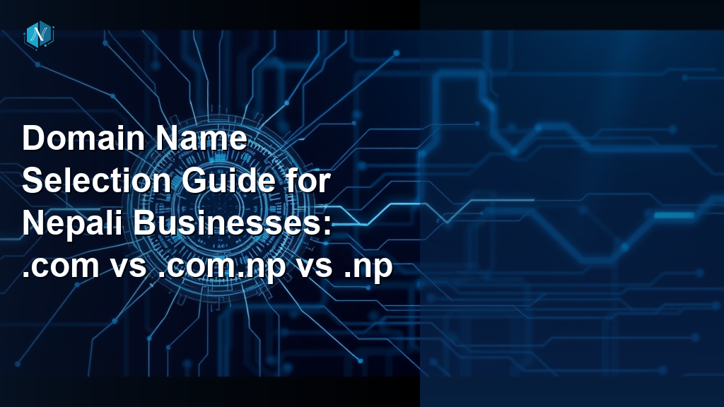 Domain Name Selection Guide for Nepali Businesses: .com vs .com.np vs .np