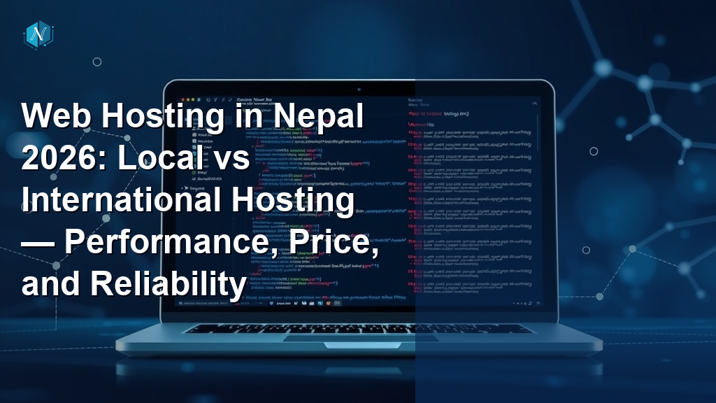 Web Hosting in Nepal 2026: Local vs International Hosting — Performance, Price, and Reliability