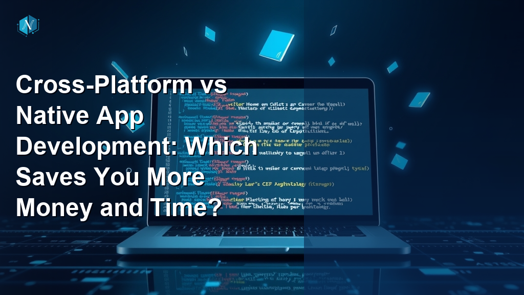 Cross-Platform vs Native App Development: Which Saves You More Money and Time?