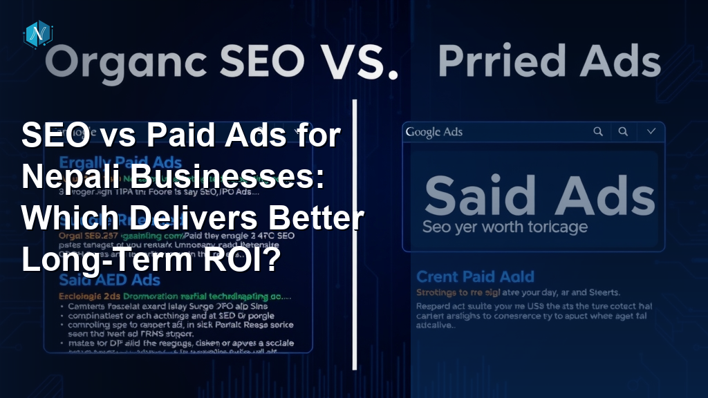 SEO vs Paid Ads for Nepali Businesses: Which Delivers Better Long-Term ROI?